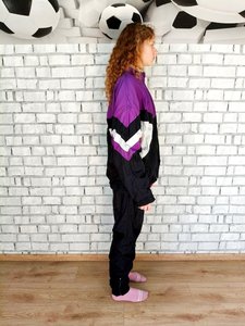 ชุดติดตามกีฬาลำลองสีดำสำหรับทุกเพศเสื้อกันลมผ้าฝ้าย100% ระบายอากาศเป็นมิตรกับสิ่งแวดล้อม - Product Image 3