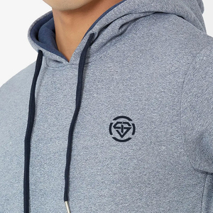 2025 personnalisé de haute qualité hommes hiver sweat à capuche décontracté imprimé motif fermeture éclair conception haut de gamme deux tons polaire tissu 100% coton - Product Image 5