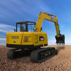 Mini-excavatrice hydraulique <span class=keywords><strong>TZ80</strong></span> |   Chenilles en caoutchouc |   Économique en carburant |   Fonctionnement et entretien faciles - Product Image 5