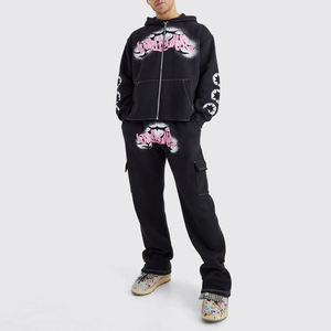 ฤดูหนาวที่ขายดีที่สุดเสื้อผ้าผู้ชายผ้าฝ้ายขนแกะผู้ชายซิปวอร์ม/ผู้ชายขนแกะสบายๆอบอุ่นสองชิ้นชุดซิปวอร์ม - Product Image 1