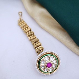 คอลเลกชันเครื่องประดับผมสีทองโบราณสำหรับผู้หญิงเครื่องประดับผมสไตล์ดั้งเดิมสำหรับงานแต่งงาน - Product Image 2