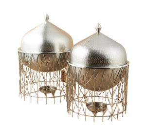 Nuevo y moderno calentador de alimentos al por mayor duradero plato de frotamiento cazuela olla caliente Sakhan para Ramadán hecho de acero inoxidable hierro Metal - Product Image 6