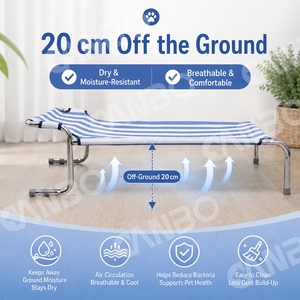 Cama Elevada para Perros CanboPet con Reposacabezas, Cama Resistente para Mascotas para Exteriores, Antideslizante - Product Image 6