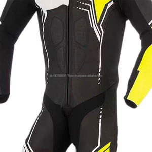 Combinaison de moto en cuir personnalisée OEM à faible MOQ – Combinaison de moto légère, imperméable et respirante pour adulte, imprimée, coupe-vent, idéale pour l'été - Product Image 3