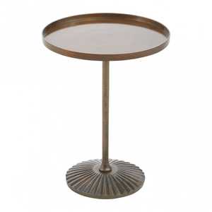 Mesa auxiliar Villa Apartamento Muebles de sala de estar Mesa auxiliar pulida dorada Mesa de centro de aperitivos interior antioxidante - Product Image 2