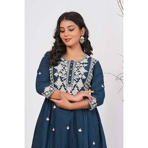 Casual Cotton Embroidered Kurta Set - Product Image 4