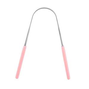Durable Steel Tongue <b>Cleaner</b> with Plastic Handle Comfortable Long-Lasting Manual Instrument Set Easy to Clean - Product Image 3