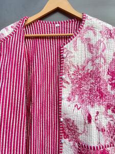 Chaquetas acolchadas de retazos de algodón Floral estilo bohemio Otoño Invierno chaqueta abrigo Streetwear Boho acolchado chaqueta Reversible - Product Image 2