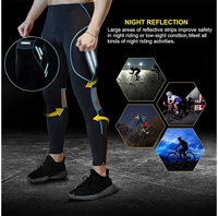 Pantalon de cyclisme unisexe VTT respirant avec rembourrage en éponge 3D anti-UV, séchage rapide, vêtements de sport pour cycliste