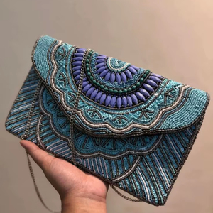 กระเป๋าผ้าคลัทช์ปักลายสไตล์โบฮีเมียนกระเป๋าถือดีไซน์แฟนซีซับในขายส่ง - Product Image 1