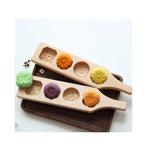 แม่พิมพ์ขนมไหว้พระจันทร์ไม้ใช้ซ้ำได้ไม่ติดอุปกรณ์ตกแต่งเค้กหัตถกรรมแกะสลัก99GD - Product Image 1