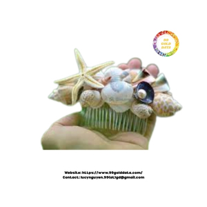 Peine de concha hecho a mano hecho de material de concha natural adecuado para salón de belleza, spa y uso minorista - Product Image 2