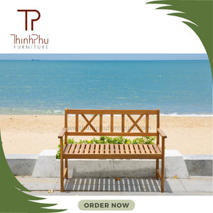 Chaise de jardin écologique de style contemporain mobilier d'extérieur en bois du Vietnam pour chambre parc villa-OEM ODM - Product Image 5