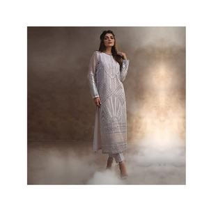 Brodé pelouse Collection fête mariage chemise robe nouveau manches longues pakistanais Shalwar Kameez indien chemise robe femmes - Product Image 3