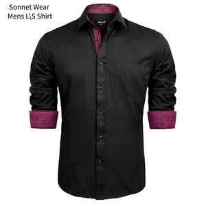 Chemises pour hommes à boutons unis avec imprimé sur le devant - Product Image 5