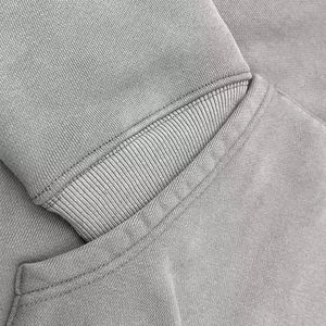 Sweat à capuche premium épais en molleton de coton surdimensionné personnalisé OEM pour streetwear, hiver, décontracté et usage quotidien - Product Image 4