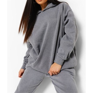 ชุดวอร์มสำหรับผู้หญิงชุดออกกำลังกายเล่นฟิตเนสสีพื้นหลายสีดีไซน์ใหม่2024 - Product Image 4