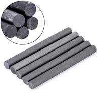 Électrodes en graphite préformées en barre, diamètre 55 mm, longueur 600 mm, forme, haute résistance à la compression 14 MPa pour applications de polissage