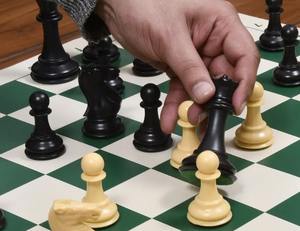 Jeu d'échecs de la série Premium Staunton, pièces d'échecs professionnelles en plastique, noir et blanc, roi de 3,75 pouces - Product Image 1