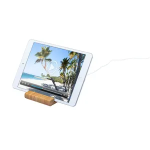 Caricabatterie Wireless in Bambù Restix, Power Bank Ecologico Promozionale per Gadget - Product Image 4