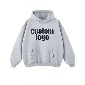 Pull à capuche en coton 100% tissé, style universel pour hommes et femmes, style rétro, fissures, logo personnalisé - Product Image 3