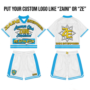 Custom Men Breathable <b>Mesh</b> Sleeveless Jersey <b>Short</b> Set 120GSM Polyester Black White Contrast Panel Sublimation Print - Product Image 1