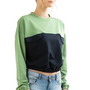 Sudadera con Capucha para Mujer, Formal, 100% Algodón, con Logotipo Frontal, Secado Rápido, Color Sólido, Cuello Redondo, XG178 - Product Image 3