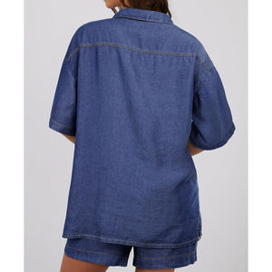 Conjunto de Chaqueta Corta y Pantalones Cortos de Mezclilla para Mujer, Estilo Veraniego, Conjunto de 2 Piezas de Mezclilla, Atuendo Informal para Mujer, Conjunto de Mezclilla 2026 - Product Image 2