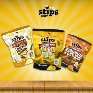Grado de exportación Precio bajo Stip's Chips Huevo salado Patatas fritas Original 60g Paquete 2's - Product Image 3