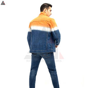 เสื้อแจ็คเก็ตเดนิมผ้าแคนวาสคอตตอน 100% สำหรับผู้ชาย สไตล์ลำลอง สีพื้น โลโก้ด้านหน้า ระบายอากาศได้ดี น้ำหนักเบา คุณภาพสูง รับสั่งทำพิเศษ - Product Image 4