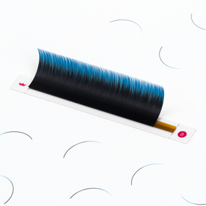 CharmLash Easy Fanning Color Ombre Extensiones de pestañas rusas 0,07 0.085 0,1 Colores Ombre Pestañas de muestra de etiqueta privada - Product Image 1