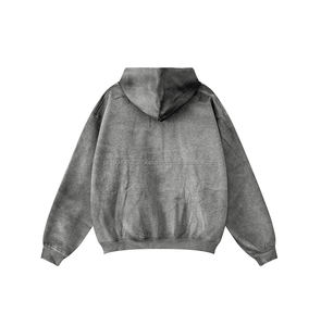 New Custom <b>Vintage</b> Washed <b>Zip</b> <b>up</b> <b>Hoodie</b> Oversized Streetwear <b>Hoodie</b> Blank Wholesale <b>Zip</b> <b>Hoodie</b> - Product Image 4
