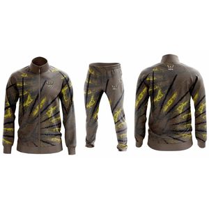 Chándal para correr personalizado de alta calidad para hombre, chaqueta de invierno deportiva de nuevo diseño con poliéster estampado para fútbol y otros deportes - Product Image 6