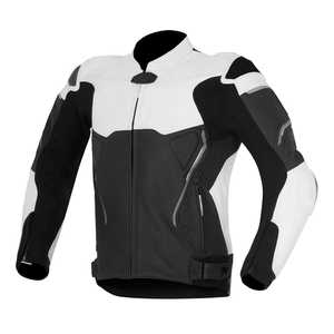 Nouvelle veste de moto en cuir de vachette véritable pour hommes avec protections CE veste de moto jaune/blanc/noir pour hommes - Product Image 3