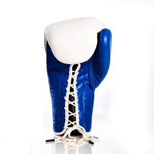 Guantes de boxeo con cordones de alta calidad con logotipo personalizado y diseño Guantes de boxeo de competición de cuero Ideales para hombres y mujeres - Product Image 2