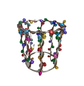 Bougeoir carré décoratif de nickel de revêtement de poudre de fer votif/perles de mariage pour la décoration de festival faite à la main - Product Image 1