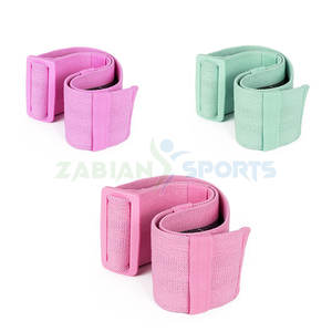 Venta al por mayor logotipo personalizado Yoga gimnasio banda de ejercicio bajo MOQ tejido de poliéster bucle precio de fábrica botín banda de resistencia de cadera - Product Image 4