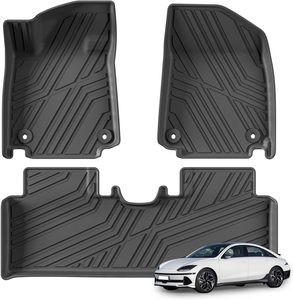 Pour <span class=keywords><strong>Ioniq</strong></span> <span class=keywords><strong>6</strong></span> tapis de sol doublures pour <span class=keywords><strong>2023</strong></span> 2024 Hyundai <span class=keywords><strong>Ioniq</strong></span> <span class=keywords><strong>6</strong></span> accessoires 1ère et 2ème rangée TPE tapis de voiture coussinets de protection anti-dérapant - Product Image 2