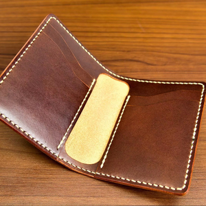 Handmade Genuine Leather Unisex <b>Wallet</b> Short Cover Closure <b>Waterproof</b> Large Capacity for Office & Gift Use - Product Image 1