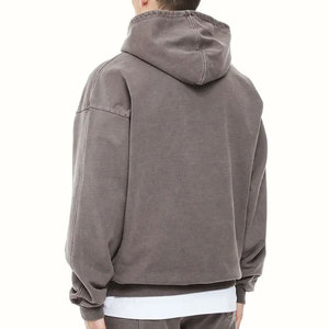 Sudadera con Capucha para Hombre, Estilo Casual, Invierno, Lavado Ácido, Forro Polar Transpirable, Diseño Personalizable, Patrón Sólido, Cálida y Cómoda - Product Image 4