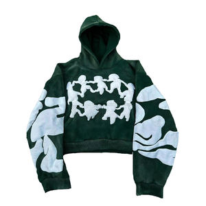 Sudaderas con Lavado Ácido Desgastado Personalizadas de la Mejor Calidad, Sudaderas Holgadas de Moda, Ropa Casual para Hombre - Product Image 1