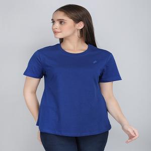 Tenues d'été à col rond pour femmes, col rond, haut régulier pour femmes, t-shirts en coton personnalisés, t-shirts pour femmes, t-shirt à manches longues - Product Image 1