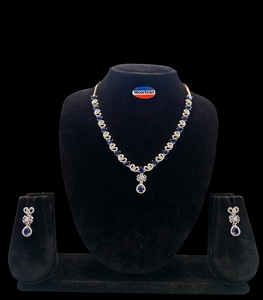 Ensemble de colliers de style ethnique pour femmes chaîne plaquée rhodium avec perle pour mariage et fiançailles bijoux de mode - Product Image 1