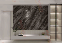 Panel de pared de revestimiento de alto brillo alternativo tipo mármol decorativo de alta calidad de 1220*2440mm hoja de mármol UV de PVC para techos