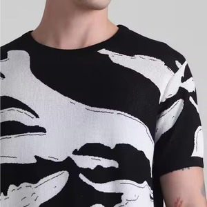 เสื้อยืดสตรีทแวร์วินเทจแบบย้อมสีเอซิด คอตตอน คอกลม พิมพ์ลายกราฟิก สำหรับผู้ชาย - Product Image 3