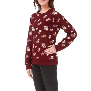 2025 femmes ample mode hiver sweat à capuche imprimé broderie sur le devant épaissi coton sweats pour les étudiants - Product Image 3