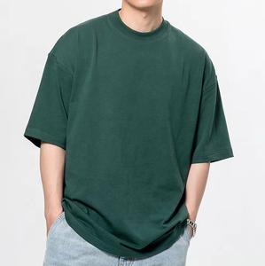 T-shirts à col rond en molleton de coton épais pour hommes Impression personnalisée de haute qualité respirante Motif à carreaux vierge - Product Image 3