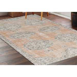 Alfombra Turca Naranja: Decoración de Estilo Antiguo, Alfombra Antideslizante, Alfombra Suave No Tejida - Product Image 1