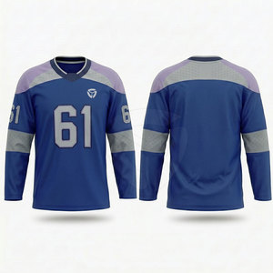 Camiseta de hockey sobre hielo duradera para hombres y niños, ajuste flexible, textura suave, ideal para actividades deportivas y uniformes de equipo. - Product Image 4