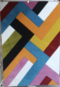 Superventas Goldenmoon moderno tejido Kilim Reversible antideslizante alfombra impresa alfombra curvada a mano polipropileno lavable abstracto - Product Image 2